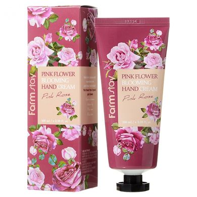 Крем для рук з екстрактом троянди Farmstay Pink Flower Blooming Hand Cream Pink Rose 100 мл - основне фото