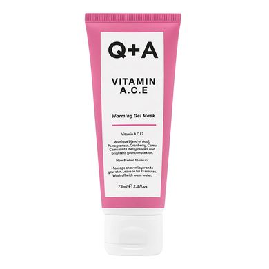 Мультивитаминная маска для лица Q+A Vitamin A.C.E. Warming Gel Mask 75 мл - основное фото