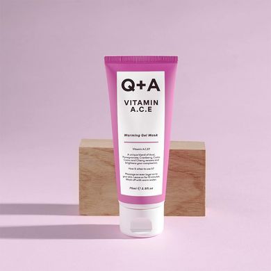 Мультивітамінна маска для обличчя Q+A Vitamin A.C.E. Warming Gel Mask 75 мл - основне фото