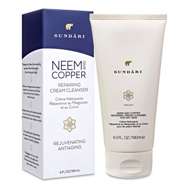 Регенерувальне молочко для очищення шкіри Sundari Neem And Copper Repairing Cream Cleanser 180 мл - основне фото