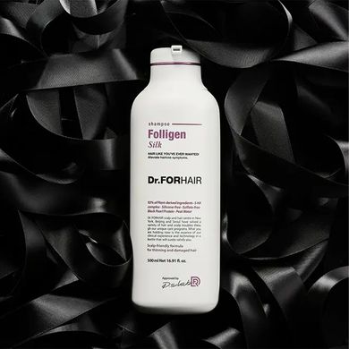 Шампунь для сухого та пошкодженого волосся Dr. FORHAIR Folligen Silk Shampoo 500 мл - основне фото