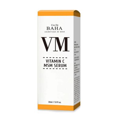 Сироватка для обличчя з вітаміном С та феруловою кислотою Cos De Baha Vitamin C Facial Serum with MSM 30 мл - основне фото