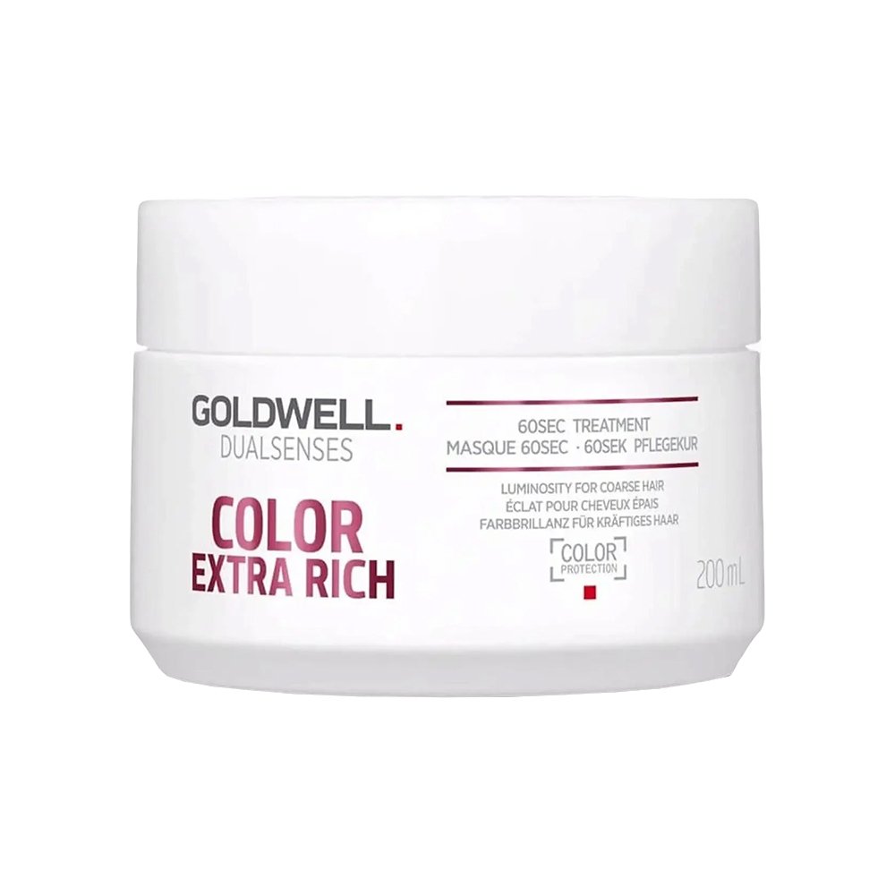 Маска для відновлення товстого і пористого фарбованого волосся Goldwell Dualsenses Color Extra Rich Brilliance 60 Seconds Treatment 200 мл - основне фото