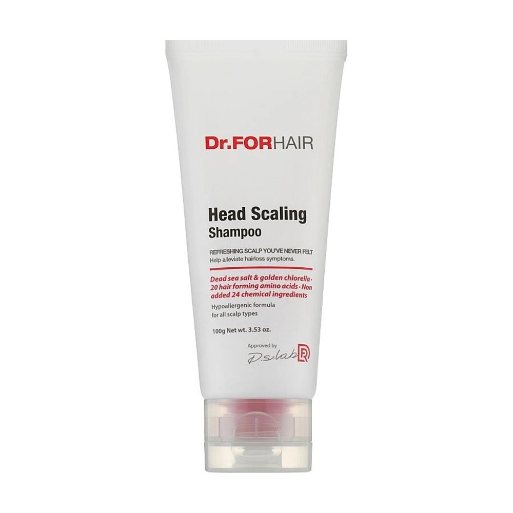 Шампунь з частинками солі для глибокого очищення шкіри голови Dr.FORHAIR Head Scaling Shampoo 100 мл - основне фото
