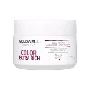 Маска для восстановления толстых и пористых окрашенных волос Goldwell Dualsenses Color Extra Rich Brilliance 60 Seconds Treatment 200 мл - основное фото