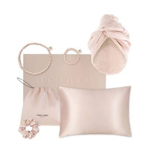 Подарочный набор для бережного ухода за кожей и волосами нюдовый Mon Mou Soft Silk Set Nude - основное фото