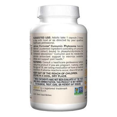 Фитосома куркумина Jarrow Formulas Curcumin Phytosome 500 mg 120 шт - основное фото