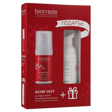 Набор активный крем и очищающая пенка Biotrade Acne Out Kit - основное фото