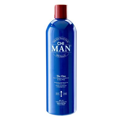 Засіб 3 в 1 для чоловіків шампунь + кондиціонер + гель для душу CHI Man The One 3-in-1 Shampoo, Conditioner & Body Wash 739 мл - основне фото