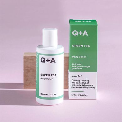 Успокаивающий тонер для лица с зелёным чаем Q+A Green Tea Daily Toner 100 мл - основное фото