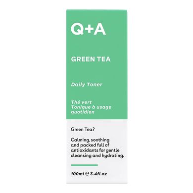 Заспокійливий тонер для обличчя із зеленим чаєм Q+A Green Tea Daily Toner 100 мл - основне фото