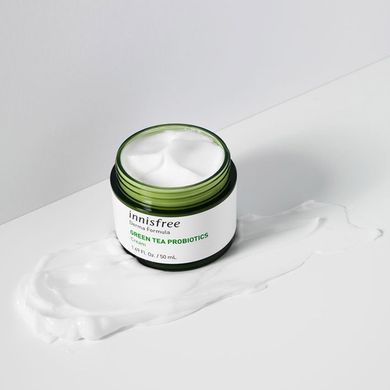 Увлажняющий крем с пробиотиками зелёного чая Innisfree Derma Formula Green Tea Probiotics Cream 50 мл - основное фото