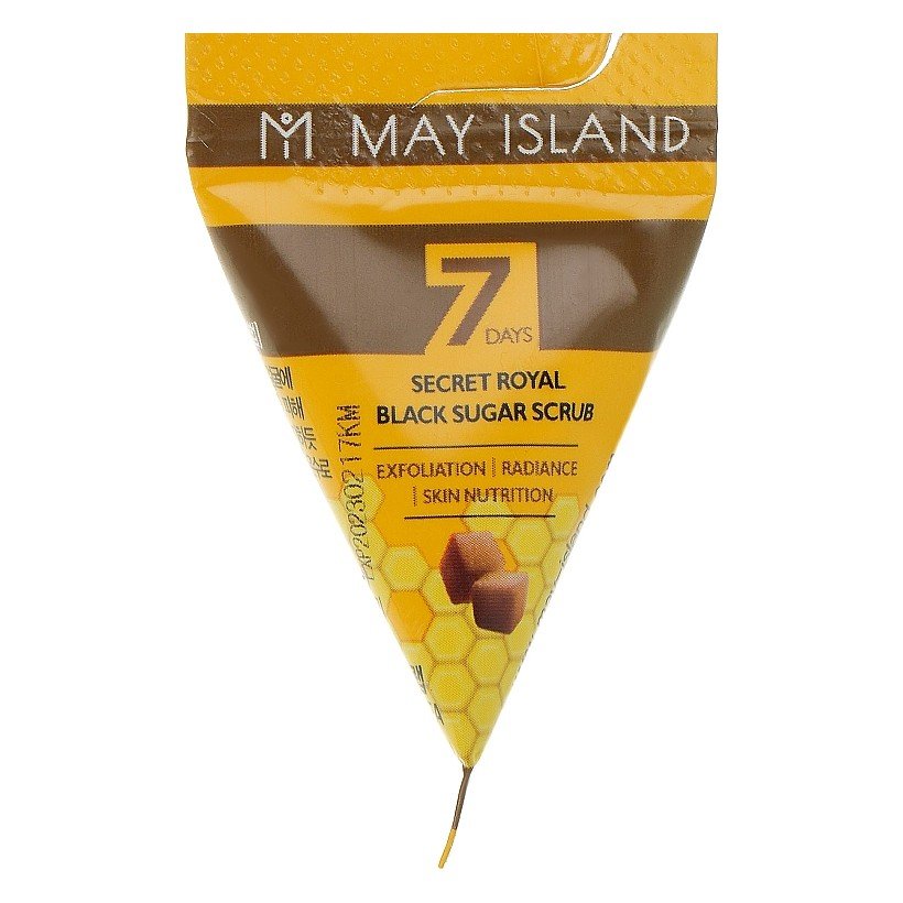 Сахарный скраб для лица May Island 7 Days Secret Royal Black Sugar Scrub 5 мл - основное фото
