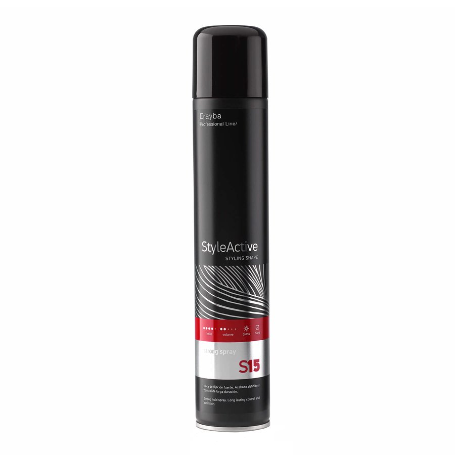 Лак для волосся сильної фіксації Erayba Style Active S15 Strong Spray 500 мл - основне фото