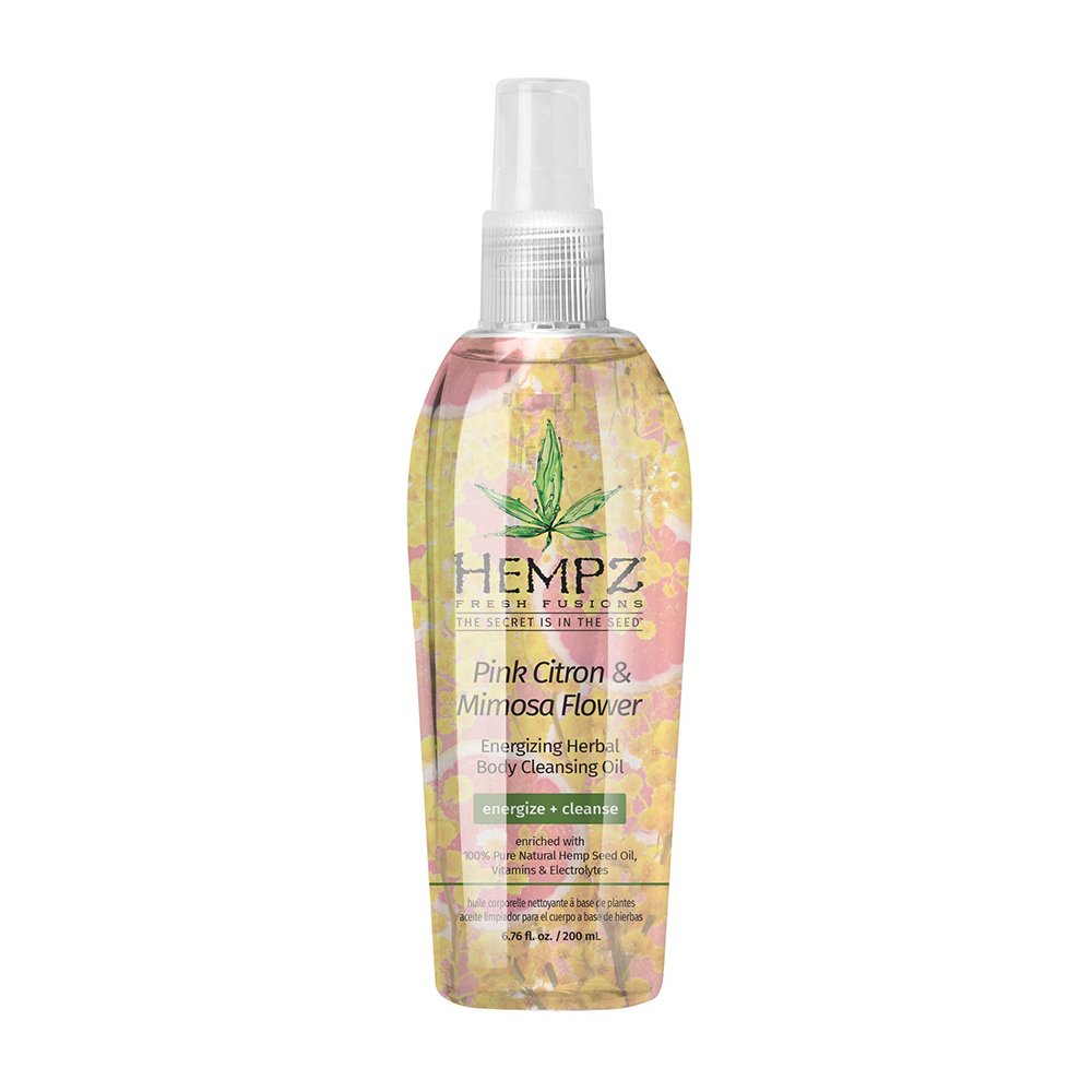 Гидрофильное масло для душа «Розовый лимон-Мимоза» HEMPZ Pink Citron & Mimosa Flower Energizing Herbal Body Cleansing Oil 200 мл - основное фото