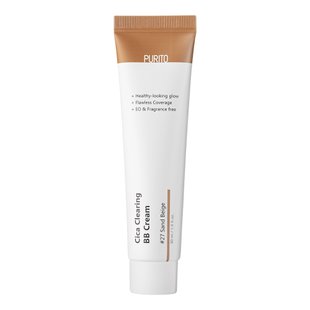 BB-крем для чувствительной кожи с экстрактом центеллы Purito Cica Clearing BB Cream SPF 38 PA+++ №27 Sand Beige 30 мл - основное фото