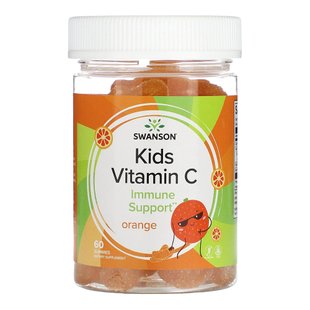 Добавка для дітей з вітаміном C Swanson Kids Vitamin C Gummies Orange 60 шт - основне фото