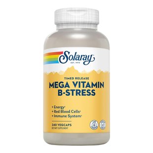 Комплекс витаминов B в капсулах Solaray Vitamin B-Stress 100 шт - основное фото