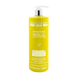 Маска для кучерявого волосся зі стовбуровими клітинами Abril et Nature Special Mask Gold Lifting For Curly Or Wavy Hair 1000 мл - основне фото