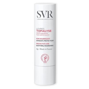 Живильний заспокійливий бальзам для губ SVR Topialyse Soothing Nourishing Protective Care 4 г - основне фото