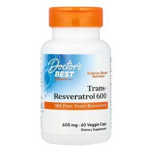 Транс-ресвератрол Doctor's Best Trans-Resveratrol 600 600 mg 60 шт - основне фото