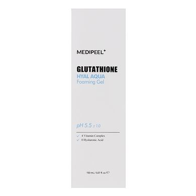 Увлажняющий пенящийся гель для умывания лица MEDI-PEEL Glutathione Hyal Aqua Foaming Gel 150 мл - основное фото