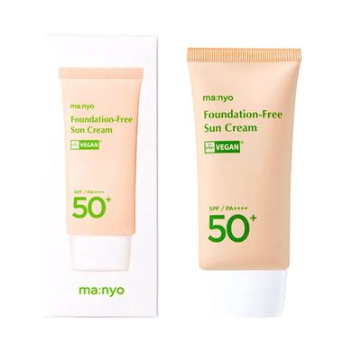 Солнцезащитный крем с тонирующим действием Manyo Factory Foundation Free Sun Cream SPF 50+ PA++++ 50 мл - основное фото
