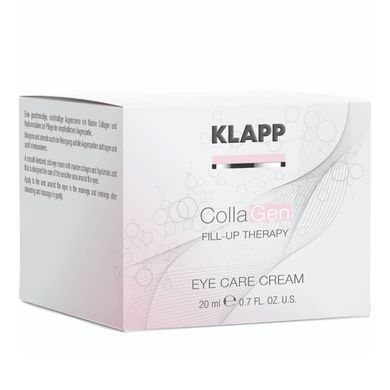 Зволожувальний крем для повік Klapp CollaGen Fill-Up Therapy Eye Care Cream 20 мл - основне фото