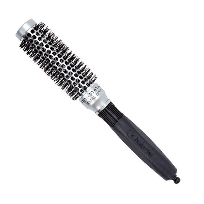 Чёрный антистатичный термобрашинг с разделителем Hairway Thermal Brush Anti-Static 07020 25/40 мм - основное фото