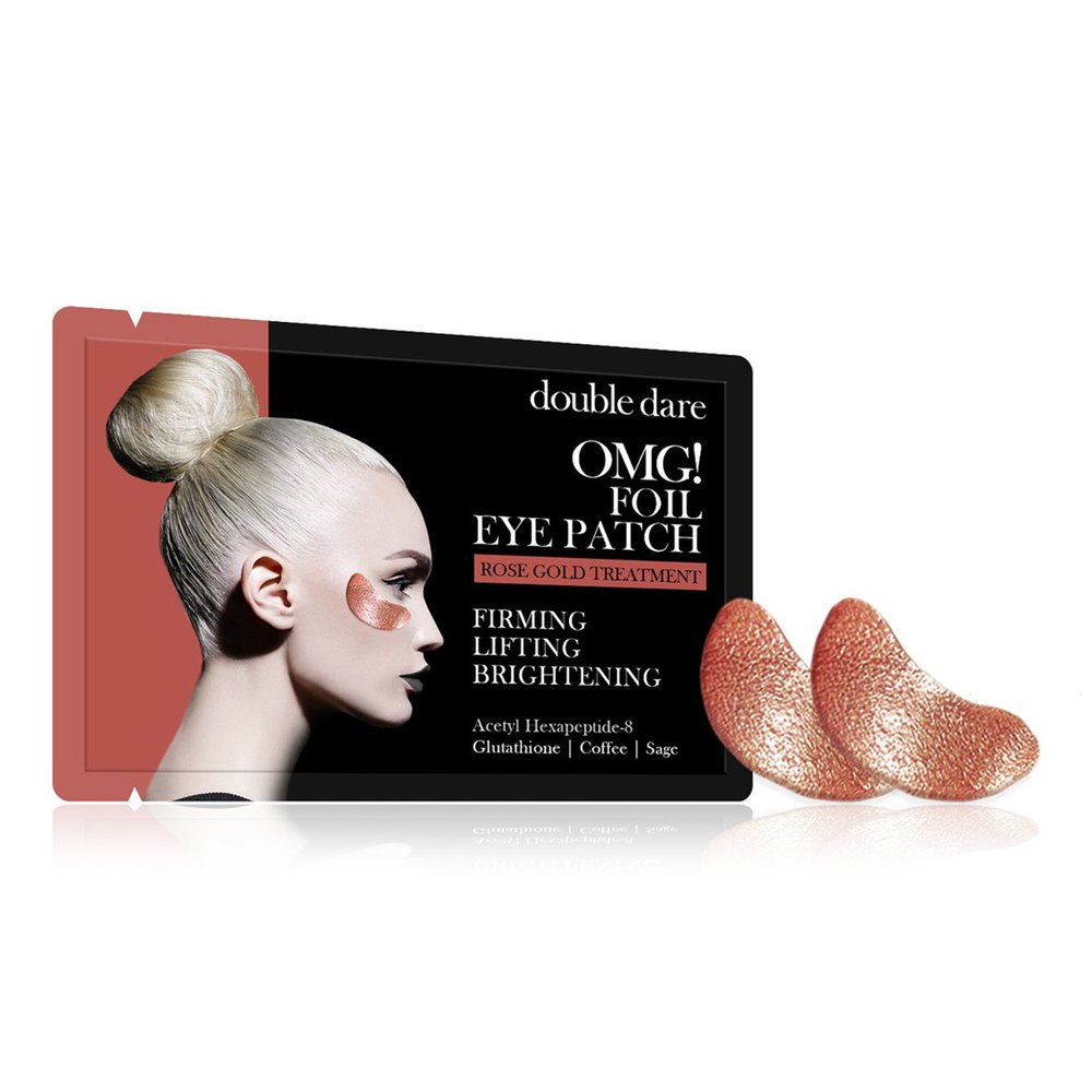 Тонизирующие патчи с гексапептидами Double Dare OMG! Foil Eye Patch Rose Gold Treatment 6 г - основное фото