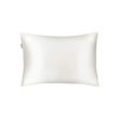 Белая наволочка из натурального шёлка и сатина Mon Mou Soft Silk Pillowcase White 1 шт