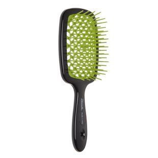 Чорно-зелена прямокутна щітка для волосся Janeke Superbrush The Original 71SP226 VER - основне фото