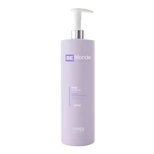 Мягкий шампунь для блеска осветлённых волос Emmebi Italia Be Blonde Silver Shine Mild Shampoo 1000 мл - основное фото