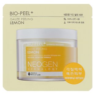 Пилинг-диск с экстрактом лимона NEOGEN DERMALOGY Bio-Peel Gauze Peeling Lemon 1 шт - основное фото