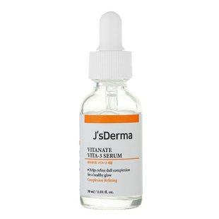 Сироватка для вирівнювання тону J'sDerma Vitanate VITA-3 Serum 30 мл - основне фото