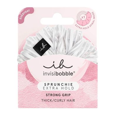 Біла резинка для волосся Invisibobble SPRUNCHIE Extra Hold Pure White - основне фото