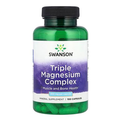 Магній Swanson Triple Magnesium Complex 100 шт - основне фото