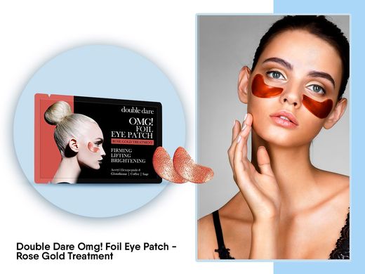 Тонизирующие патчи с гексапептидами Double Dare OMG! Foil Eye Patch Rose Gold Treatment 6 г - основное фото