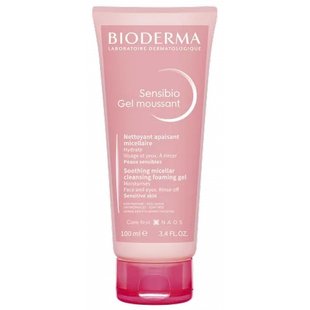 Очищувальний гель для обличчя BIODERMA Sensibio Gel Moussant 100 мл - основне фото