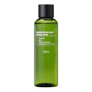 Бесспиртовой успокаивающий тонер с центеллой Purito Centella Green Level Calming Toner 200 мл - основное фото