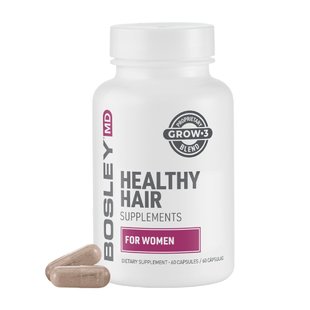 Диетическая добавка для роста здоровых волос у женщин BosleyMD Healthy Hair Growth Supplements For Women 60 шт - основное фото