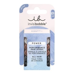 Набор из шести резинок для волос Invisibobble POWER Simply The Best Black Crystal Clear Brown - основное фото