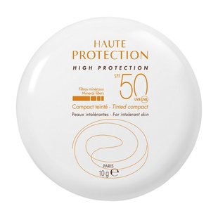 Солнцезащитная бежевая пудра Avene High Protection Tinted Compact SPF 50+ 10 г - основное фото