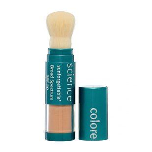 Солнцезащитная рассыпчатая пудра с кистью «Полунасыщенный» Colorescience Sunforgettable Total Protection Brush-On Shield SPF 50 Medium 6 г - основное фото