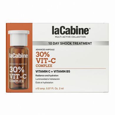 Ампулы для лица с витаминами С и B5 La Cabine 30% Vit-C Complex Vitamin C + Vitamin B5 Ampoules 10x2 мл - основное фото