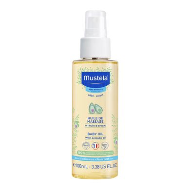 Детское масло для массажа с маслом авокадо Mustela Aceite de Masaje con Aceite de Aguacate 100 мл - основное фото