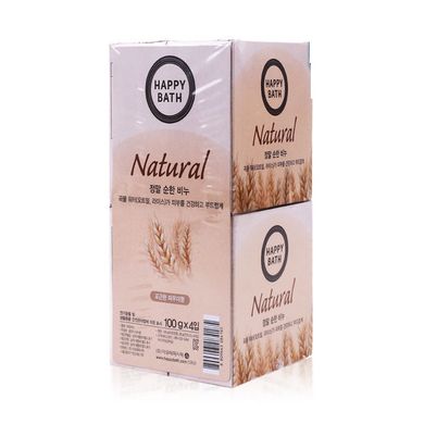 Мыло с рисовой водой и экстрактом овса Happy Bath Natural Mild Rice Water 100 г - основное фото