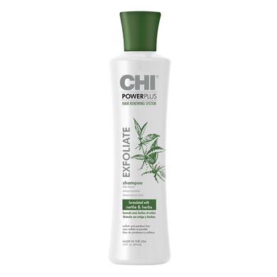 Отшелушивающий шампунь для глубокого очищения и детоксикации волос CHI Power Plus Exfoliate Shampoo 355 мл - основное фото