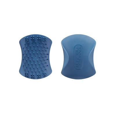 Синяя щётка для массажа головы Tangle Teezer The Scalp Exfoliator and Massager Coastal Blue - основное фото