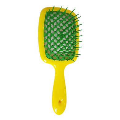 Жёлто-зелёная прямоугольная щётка для волос Janeke Superbrush The Original 86SP226 GIV - основное фото
